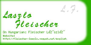 laszlo fleischer business card